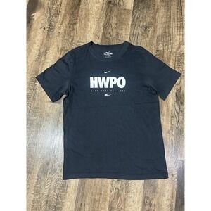 Nike Dri-FIT HWPO Tee Shirt Mens M Black Hard Work Pays Off Mat Fraser Gym‎
